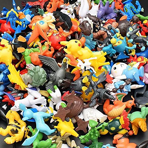 144 Piezas Pokémon Mini Figuras de PVC no Repetidas Pokémon Pop Estatuilla de Pokémon Estatua de PVC Estatuilla Figuras Adornos 2-3 CM