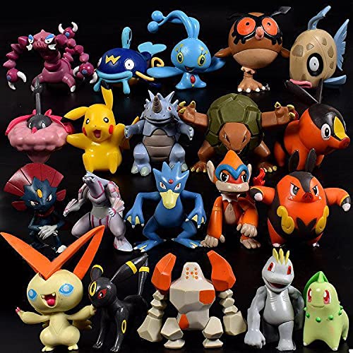 144 Piezas Pokémon Mini Figuras de PVC no Repetidas Pokémon Pop Estatuilla de Pokémon Estatua de PVC Estatuilla Figuras Adornos 2-3 CM