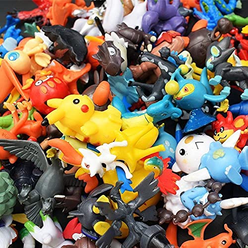 144 Piezas Pokémon Mini Figuras de PVC no Repetidas Pokémon Pop Estatuilla de Pokémon Estatua de PVC Estatuilla Figuras Adornos 2-3 CM