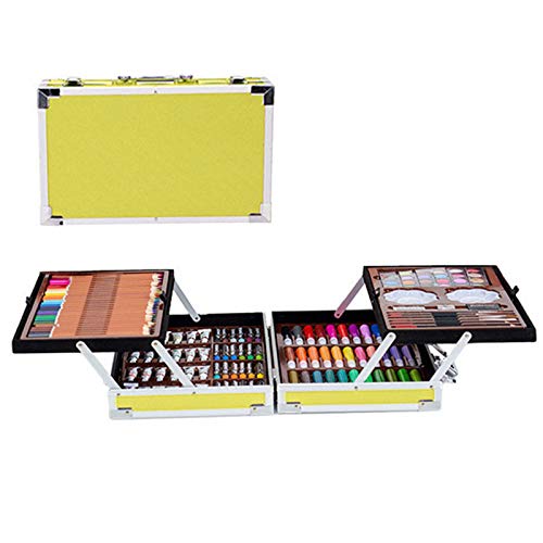 200pcs Conjunto de Dibujo de Arte, Creatividad Herramientas de Pintura Incluye Crayones de Cera, Acuarelas, Lápices de Colores, Pasteles, Regalos para Niños, Estudiantes, Principiantes y Artistas#3