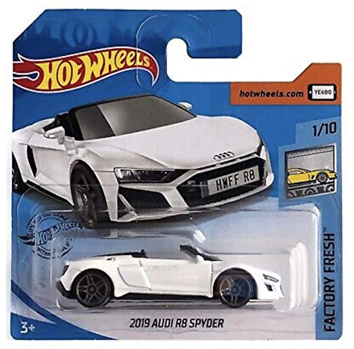 2020 Hot Wheels 2019 Audi R8 Spyder White 1/10 Factory Fresh 175/250 (Short Card)