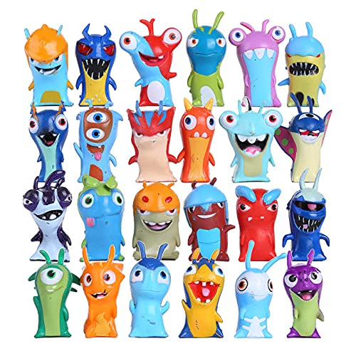 24pcs / set Slugterra Figuras de acción Toy Mini Slugterra Anime Figuras Juguetes Muñeca Slugs Niños Niños Niños Juguete de 4 a 5 cm