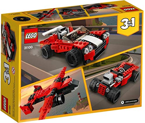 3-in-1 Juego de 2 cochecitos deportivos Lego® Creator 31100 31101 + Monster Camión