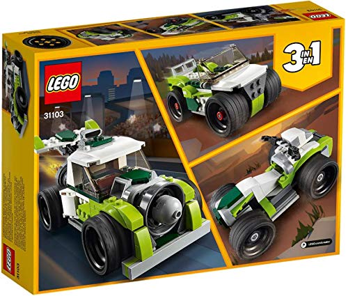 3-in-1 Juego de 2 coches de carreras Lego® Creator 31089 31103 + camión de cohetes