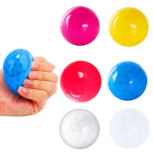 3PCS Sticky Globbles Ball Stress Toy, Fluorescente Sticky Wall Ball Juguetes de descompresión Globbles Sticky Balls Stress Relief Wall Balls Juguete de descompresión para Adultos Niños