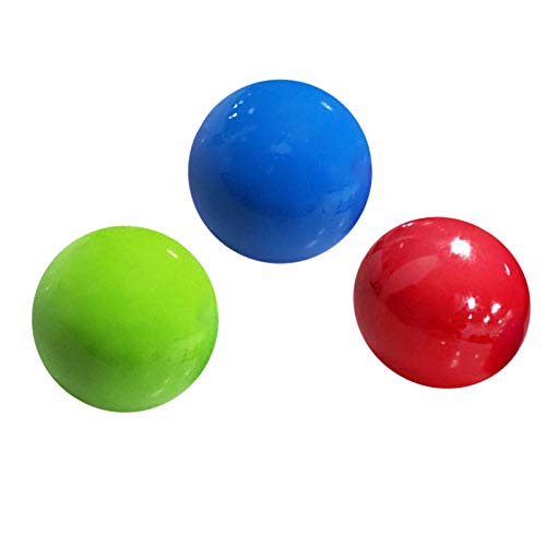 3PCS Sticky Globbles Ball Stress Toy, Fluorescente Sticky Wall Ball Juguetes de descompresión Globbles Sticky Balls Stress Relief Wall Balls Juguete de descompresión para Adultos Niños