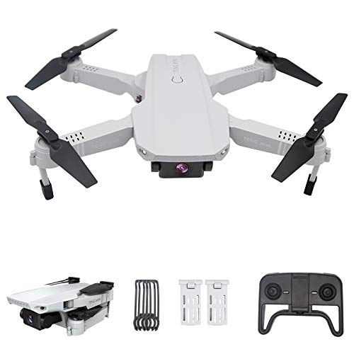 3T6B Mini RC Drone con Cámara 4K, Drones para Principiantes, Dual Cámara, Posicionamiento de Flujo óptico, Fotografía de Gestos con Las Manos, Flips 3D, Modo MV, 2 Baterías, Vuelo de 24 Minutos