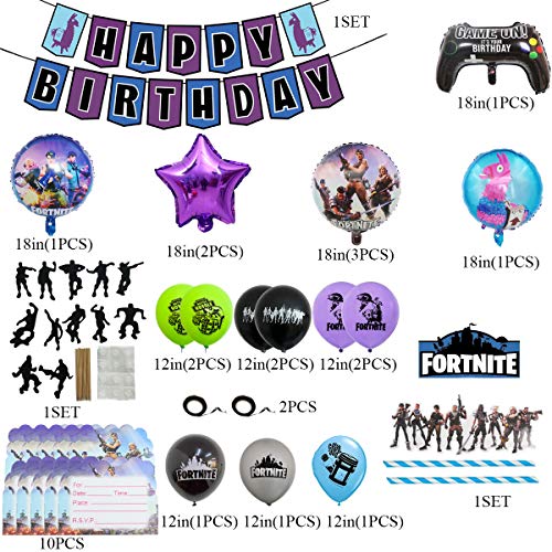 41 Pcs Video Game Party Balloons, Artículos de Fiestas para Fanáticos de los Videojuegos globo Decoraciones para Cumpleaños de Tema de Videojuegos, Videojuegos Cumpleaños Decoraciones