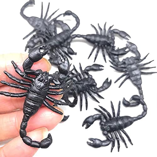 48 Piezas Juguetes de Figuras de Insectos realistas Juguete plástico de araña de Insectos Cucaracha Falsa, escorpión, araña, ratón, murciélago, Esqueleto para Fiesta de Halloween y decoración