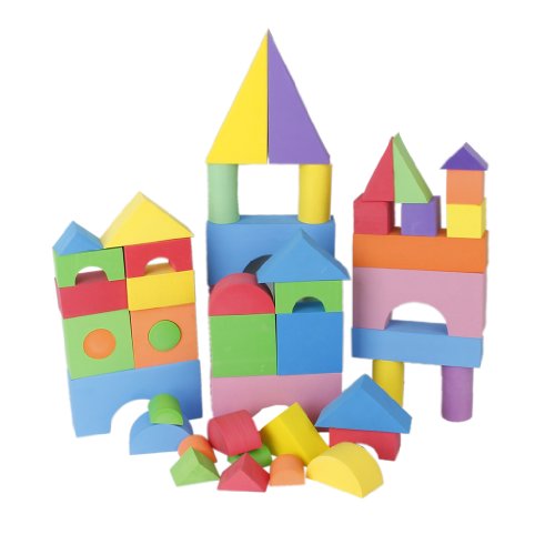 48Pcs Multi-color De Espuma EVA Bloques De Construccion EVA Foam Building Blocks