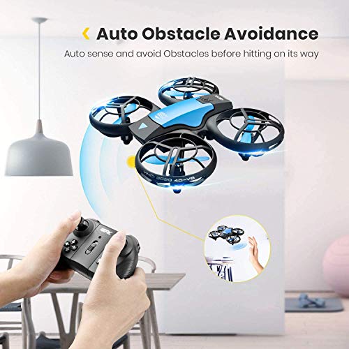 4DRC V8 Mini Drone para Niños, RC Helicopter Quadcopter con Control Remoto, 3D Flips, Modo sin Cabeza, Estabilización de Altitud, 3 Velocidades,3 Baterías, Regalo para Niños y Principiantes