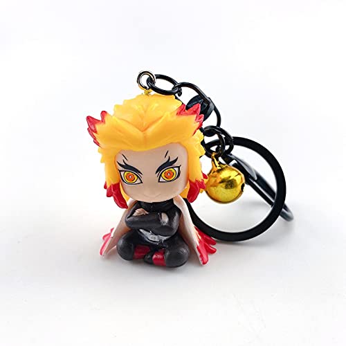 5 Piezas Anime Demon Slayer Kimetsu No Yaiba Figura Kamado Tanjirou Kamado Nezuko Hashibira Inosuke Llavero Colgante Juguetes Regalo