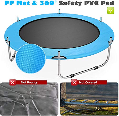 60 "trampolín para niños - 5 pies/150 cm mini trampolín interior o exterior, con valla de Seguridad, regalos para niños y niñas, juguetes de trampolín para niños, de 1 a 8 años