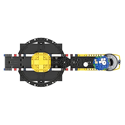 697 PCS Moc RC Car Simule La Rotación De La Luna, La Tierra, Y Los Bloques De Construcción del Modelo Sun Compatibles con Lego, Técnico Puzzle Toy Super Racing RC Kit, Juguete De Ladrillos