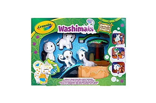 74-7328 Oasis-Piscina con Cuatro Cachorros Crayola- para Colorear y darles un Buen baño a los Cachorros, Ideal para Juego y Regalo, Desde 3 años