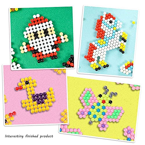 Abalorios Cuentas de Agua 3000pcs, Aquabeads Recambio Bolitas 15 Colors, Recambio Aquabeads, Regalo Chico Chica Niños DIY Educativos Artesanía Craft Kits Abalorios Cuentas de Agua Multicolor