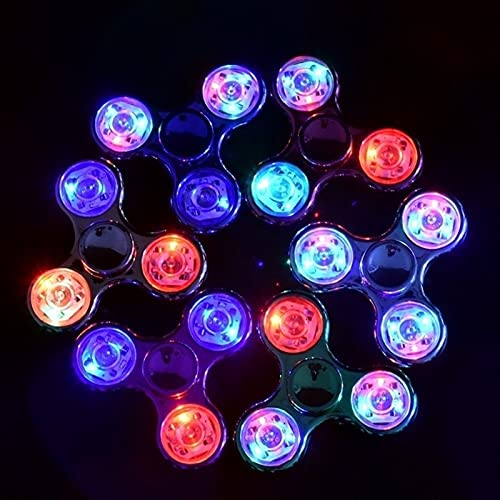 ABS ABS ABS ABS Ansiedad Spinner Juguete LED LED Mano Spinner Anti Ansiedad Fidget Mano Fidget Juguetes Juguetes de acero inoxidable Rodamiento Spinner Juguetes Estrés Alivio Juguetes Para Adultos Niñ