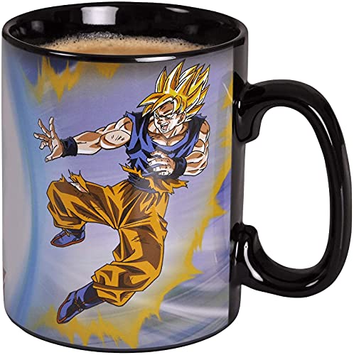 ABYstyle - Dragon Ball - Taza cambia color con calor - 460 ml - Goku Vs Buu