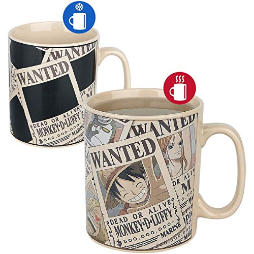 ABYstyle - ONE PIECE - taza effecto termico - 460 ml - Wanted