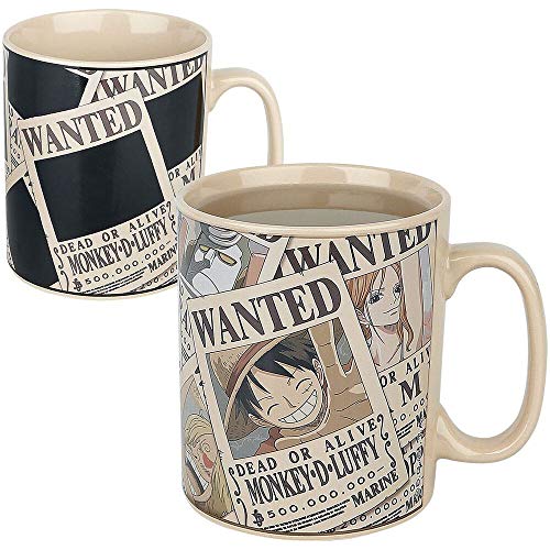 ABYstyle - ONE PIECE - taza effecto termico - 460 ml - Wanted