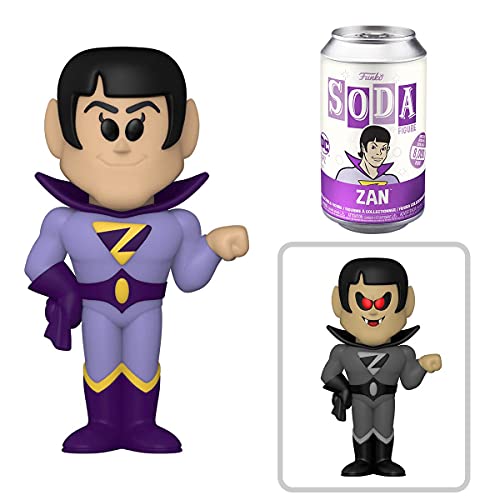 Activate Wonder Twins! Figures Zan + Jayna Soda tin Can Bundled with Bat Mite Villain & Super Friends 3 Items