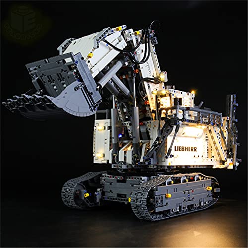 ADMLZQQ Iluminación LED Compatible con Excavadora Liebherr R9800, Conjunto de luz LED para Lego 42100 Bloques de construcción Modelo (Solo Luz incluida)