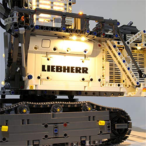 ADMLZQQ Iluminación LED Compatible con Excavadora Liebherr R9800, Conjunto de luz LED para Lego 42100 Bloques de construcción Modelo (Solo Luz incluida)