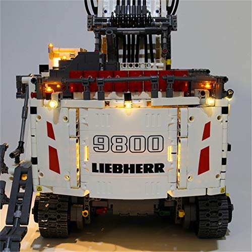 ADMLZQQ Iluminación LED Compatible con Excavadora Liebherr R9800, Conjunto de luz LED para Lego 42100 Bloques de construcción Modelo (Solo Luz incluida)