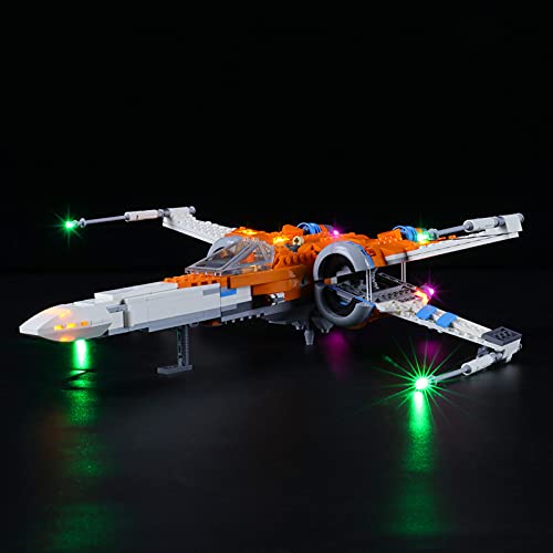 ADMLZQQ Kit De Luces LED para Lego Star Wars PoE Dameron's X-Wing Fighter, El Kit De Luces LED De Ladrillo Compatible con 75273, No Incluye El Modelo Lego