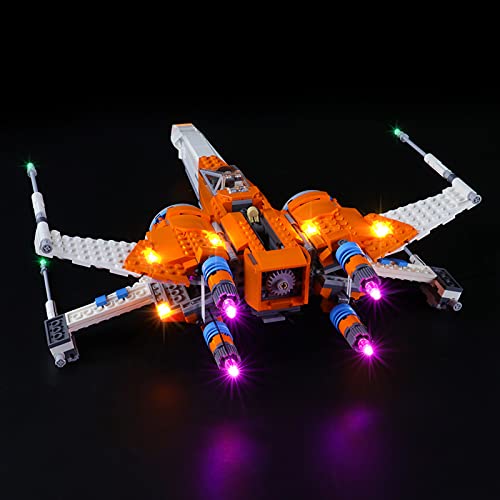 ADMLZQQ Kit De Luces LED para Lego Star Wars PoE Dameron's X-Wing Fighter, El Kit De Luces LED De Ladrillo Compatible con 75273, No Incluye El Modelo Lego