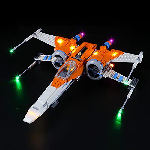 ADMLZQQ Kit De Luces LED para Lego Star Wars PoE Dameron's X-Wing Fighter, El Kit De Luces LED De Ladrillo Compatible con 75273, No Incluye El Modelo Lego