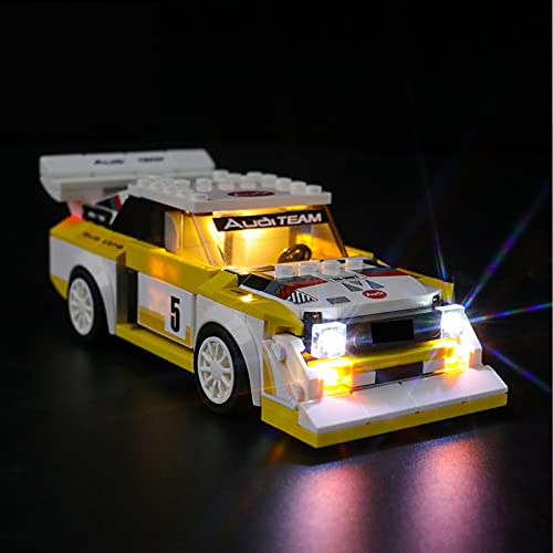 ADMLZQQ Kit De Luz LED para Lego 1985 Audi Sport Quattro S1, No Incluye El Modelo Lego, Compatible con Ladrillos De Construcción Lego Modelo 76897