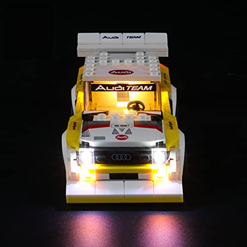 ADMLZQQ Kit De Luz LED para Lego 1985 Audi Sport Quattro S1, No Incluye El Modelo Lego, Compatible con Ladrillos De Construcción Lego Modelo 76897