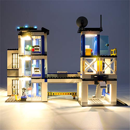 ADMLZQQ Kit De Luz LED para Lego 60141, El Conjunto De Kit De Iluminación LED De Ladrillo Compatible con La Estación De Policía De La Ciudad, El Kit De Construcción, No Incluye El Modelo Lego