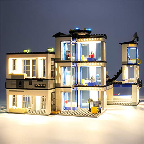 ADMLZQQ Kit De Luz LED para Lego 60141, El Conjunto De Kit De Iluminación LED De Ladrillo Compatible con La Estación De Policía De La Ciudad, El Kit De Construcción, No Incluye El Modelo Lego