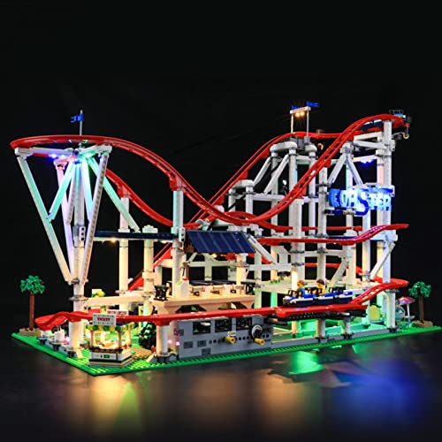 ADMLZQQ Kit De Luz LED para Lego Montaña Rusa, No Incluye El Modelo Lego, Compatible con Ladrillos De Construcción Lego Modelo 10261