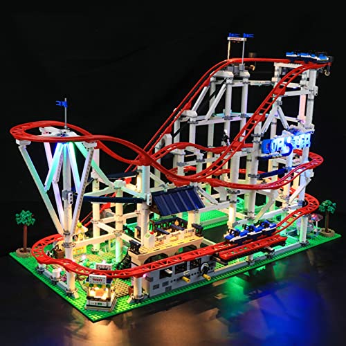 ADMLZQQ Kit De Luz LED para Lego Montaña Rusa, No Incluye El Modelo Lego, Compatible con Ladrillos De Construcción Lego Modelo 10261