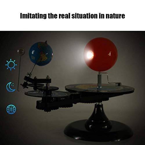 aipipl Escritorio Sistema Solar Globos Sol Tierra Luna Planetario Orbital Modelo Manual Herramienta de enseñanza Educación Astronomía Demostración para Estudiantes Niños Juguete