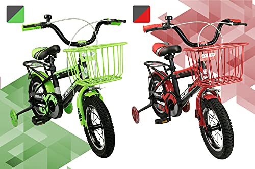 Airel Bicicletas Infantiles para Niños y Niñas | Bici con Ruedines y Cesta | Bicicletas 12, 16, 18 y 20 Pulgadas | Bicicletas niños 3-11 años (Negro-Azul, 20)