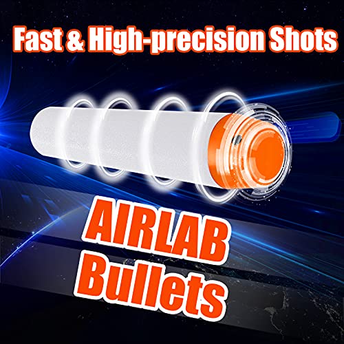 Airlab Juego de 100 dardos para Nerf N Strike Modulus compatibles con pistola de dardos, color blanco