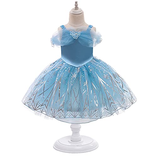 AISHANGYIDE Cenicienta Vestido de Fiesta para Niñas Dress de con Encaje Vestido de Princesa para Niños Vestido de Halloween Fiesta de Cumpleaños Vestido de Mascarada