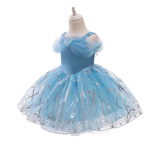 AISHANGYIDE Cenicienta Vestido de Fiesta para Niñas Dress de con Encaje Vestido de Princesa para Niños Vestido de Halloween Fiesta de Cumpleaños Vestido de Mascarada