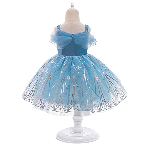 AISHANGYIDE Cenicienta Vestido de Fiesta para Niñas Dress de con Encaje Vestido de Princesa para Niños Vestido de Halloween Fiesta de Cumpleaños Vestido de Mascarada