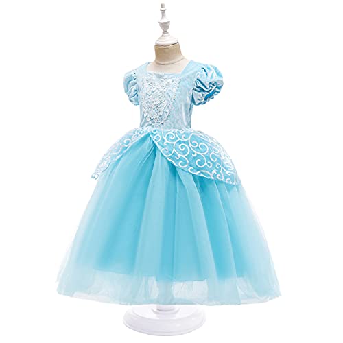 AISHANGYIDE Cenicienta Vestido de Fiesta para Niñas Vestido de Princesa para Niños Vestido de Halloween Fiesta de Cumpleaños Vestido de Mascarada