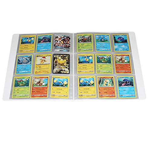 Album Compatible Con Cartas de Pokemon, Album Compatible Con Pokemon Para Cartas, Álbum de Pokemon, Carpeta compatible con Cartas Pokemon, Sostiene hasta 432 tarjetas (ZT-PIKACHU)