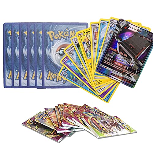 Album Compatible Con Cartas de Pokemon,Carpeta Pokemon Tarjetas,Fundas Protectoras de Cartas Pokemon 7 MODELOS diferentes Sostiene hasta 432 tarjetas (10 Sobres(100 Cartas))