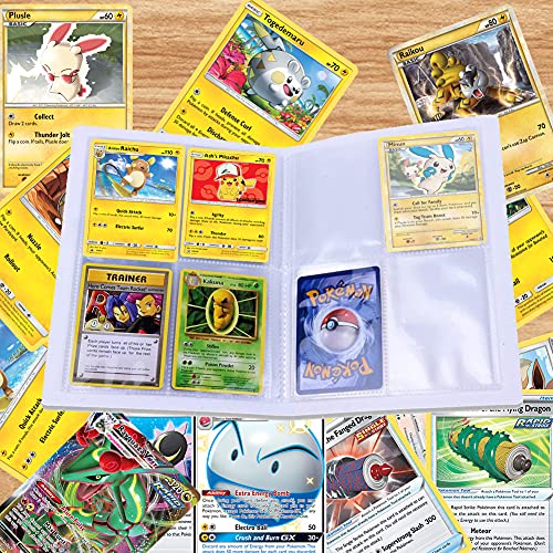 Álbum de Cartas Coleccionables Pokémon, Álbum de Recortes de Pokemon, Album Compatible, Carpeta Cartas Pokemon, Protección para Tarjetas de Intercambio, 30 Páginas 240 Tarjetas Capacidad, Ho-Oh