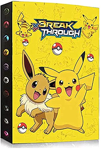 Álbumes Compatible con Cartas Pokemon, Carpeta Compatible con Cartas de Pokémon, Álbum Titular Compatible con Cartas Pokémon, 30 páginas con capacidad para 240 cartas (KA-PIKACHU)