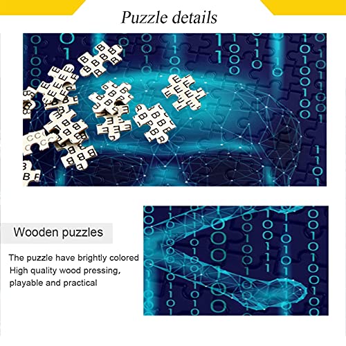 Alerta De Ataque De Calavera Azul Puzzle 500 1000 Piezas Rompecabezas Adultos Juguetes Juego de Rompecabezas para Niñas(Cualquier Foto Puede ser un Rompecabezas Personalizado)