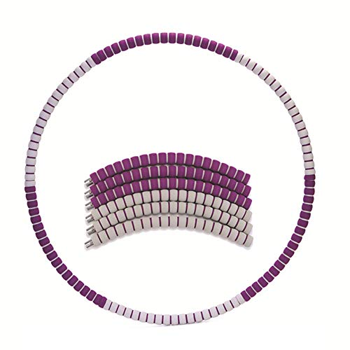 All-Purpose Hula Hoop, Fitness Plegable Diseño de ensamblaje extraíble Acolchado con Espuma Hula Hoops Acolchado con Espuma - Tonificación Corporal y pérdida de Peso